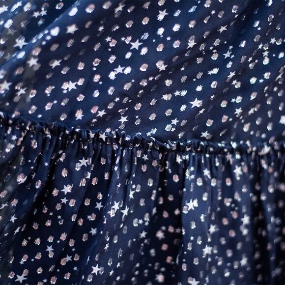 Kate Spade Night Sky Dot Skirt Rich Navy Size 8 - Picture 2 of 12